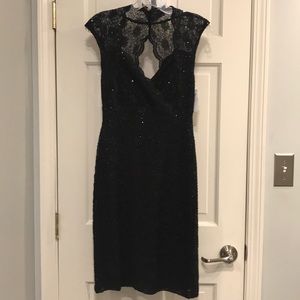 NWT Black Classy Sequin Lace Dress